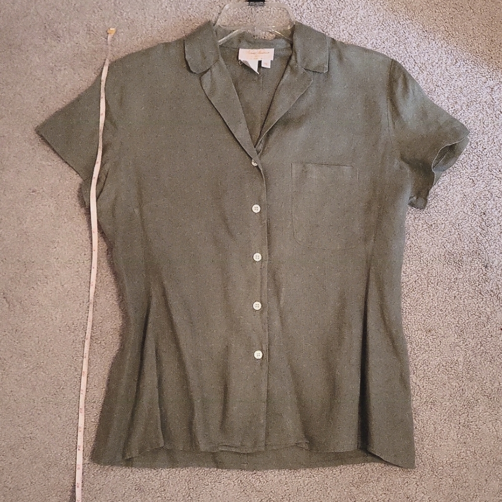 Brooks Brothers Linen button blouse